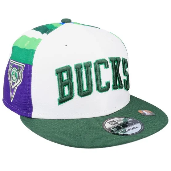 New Era - White snapback Gorra - Milwaukee Bucks NBA21 City Off 9FIFTY Snapback @ Hatstore
