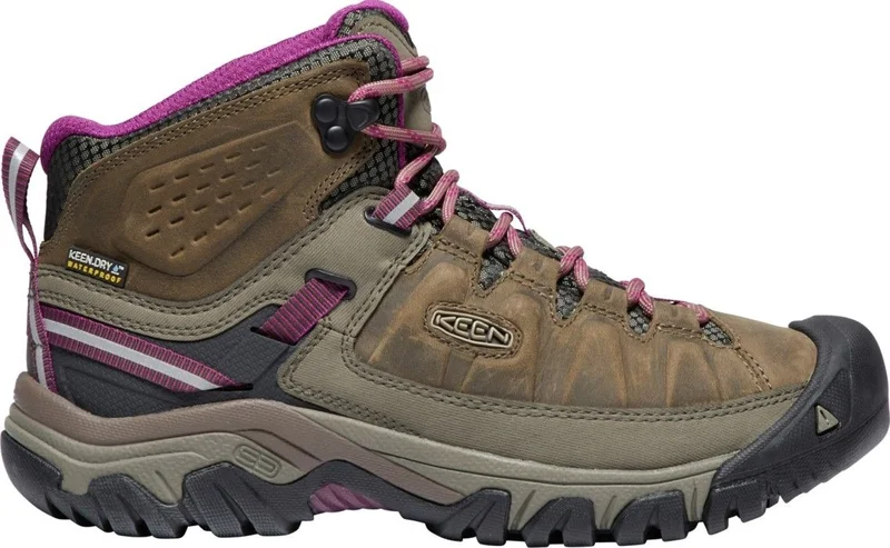 Keen Footwear Targhee III Mid WP -naisten vaelluskengät, ruskea/pinkki