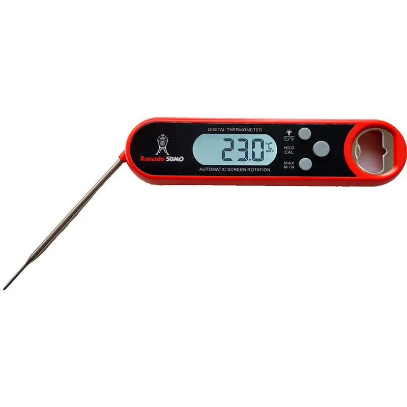 Kamado sumo Instant Read Grill termometer' - 'Svart og rødt