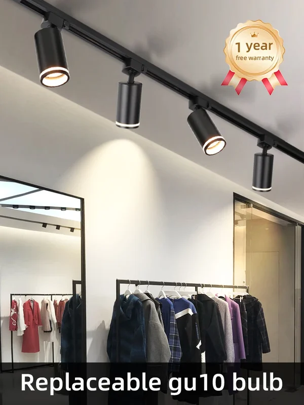AliExpress - Lumière sur rail plafond moderne à LEDs lampe 110V 220V Spots pour éclairage de plafond Gu10 Led lumières projecteurs led plafond 