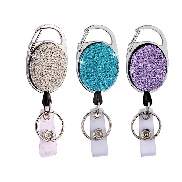 Hopfällbar nyckelring 3 st JoJo ID-korthållare Hopfällbar nyckel Jojo Glitter Hopfällbar nyckelring ID-korthållare Hopfällbar Yo-Yo