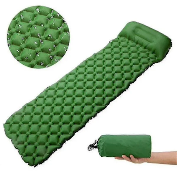 Ultralight Sleeping Pad with Built-in Pillow, Inflatable Camping Mattress for Backpacking, Travel, and Hiking, Compact and Portable Camp M [DB]