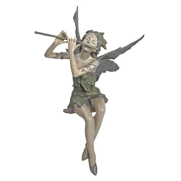 Flute West Wind Fairy Garden Yard Home Ornaments Sculpture Resin Handicrafts