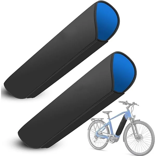 Skyddskåpa för elcykelbatteri - 2 stycken - Vattentätt skydd för elcykelbatteri - Integrerat batteriskydd - Skyddskåpa för cykelbatteri