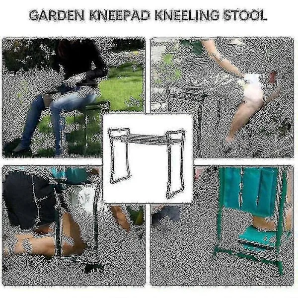 Bärbar S Fällbar Knästol Utomhus Trädgård Picknick Grill Knäskydd Pall Mjuk Bänk