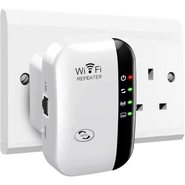 WiFi-vahvistin 2024, WiFi-vahvistin, WiFi-toistin, peitto jopa 3000 m², yhdistä 45 laitetta, Internet-vahvistin valkoinen