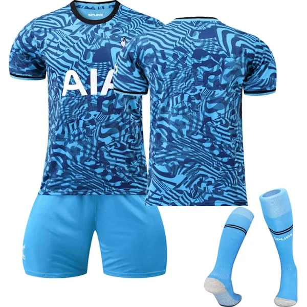 23 New Tottenham Away Jersey Kit T-shirt for Kids' Football Training SON 7 Unnumbered-FX- Unnumbered Kids 28(150-160CM)