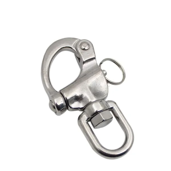 316 Rostfritt Stål Svängbar Ögla Snabbkoppling Shackle Snabbkoppling Båt Ankare Kedja Ögla Shackle, 70mm Längd