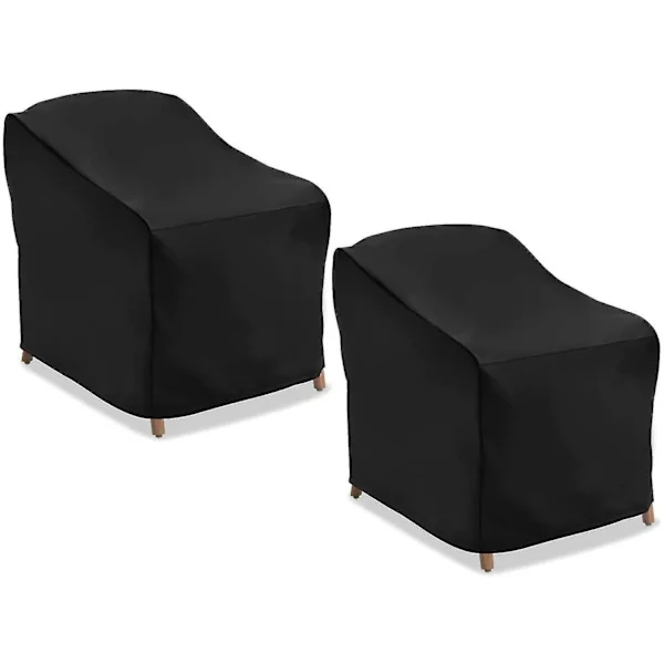2pcs Outdoor Chair Cover - Provide Full Protection For Your Garden Furniture From The Harsh Environment. Such As Rain, Snow, Frost, Bird Droppings, Di