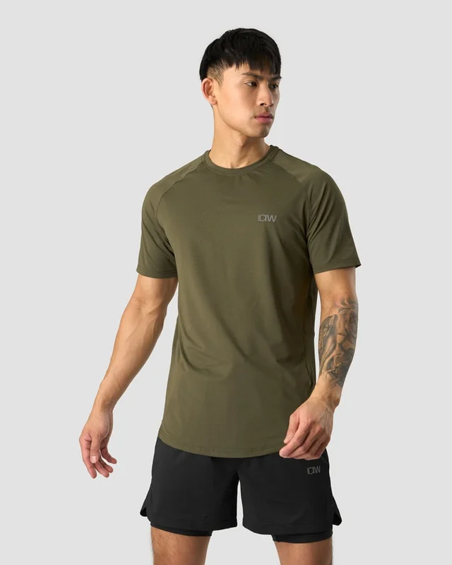 ICANIWILL - Stride T-shirt Men Dark Green - Herr - Träningskläder från ICIW