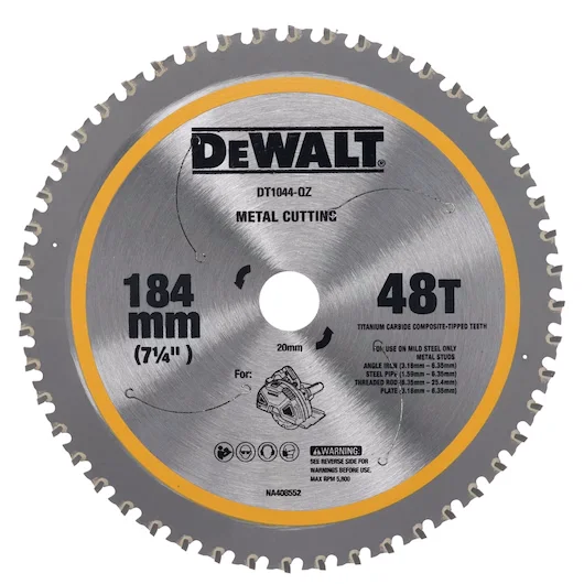 Dewalt DT1044-QZ Sågklinga 184mm x 20mm x 48T, Såga