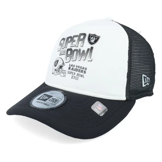 New Era - NFL Blanc trucker Casquette - Las Vegas Raiders Superbowl White/Black Trucker @ Hatstore