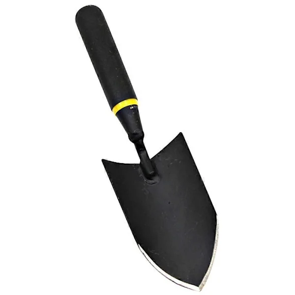 1st Trädgårdsredskap Hem Trädgårdsarbete Trädgårdskratta Förtjockad Manganstål Spade Bred Spade Handplanteringsspade (Svart)