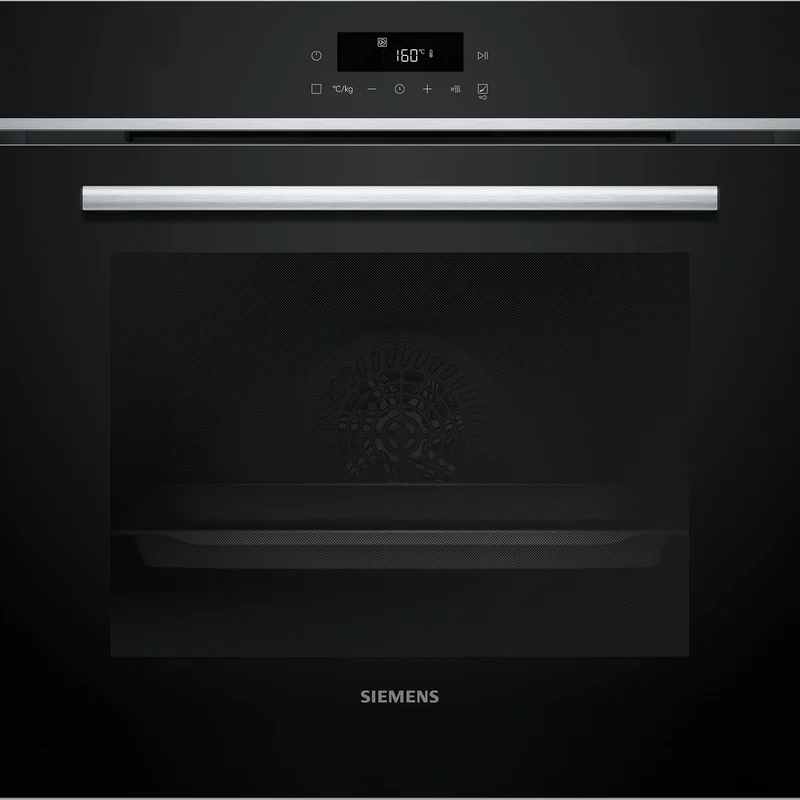 Siemens HB571ABS3 iQ300 indbygget ovn 60 × 60 cm, rustfrit stål - Sort og stål | KitchenOne