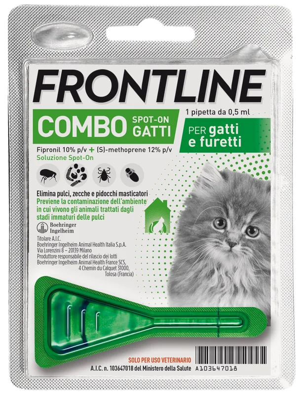 Frontline Combo Soluzione Spot On Gatti Furetti 1x0,5ml
