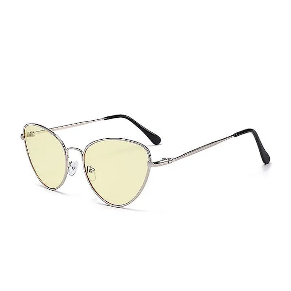 Blå gula röda solglasögon kvinnor liten ram varumärke design vintage solglasögon för kvinnor retro dam solglasögon lyx Oculos