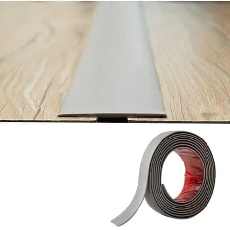 Litteä siirtymälista 2mm paksu PVC, 5cm leveä ohut itseliimautuva kynnyslista joustava kynnyspalkki lattialista oven kynnys