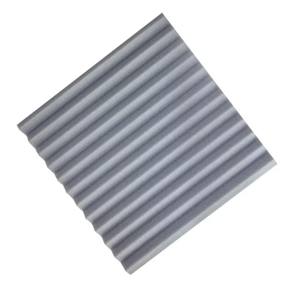 Sound Absorbing Foam Panels Grey 12-pack M Grey
