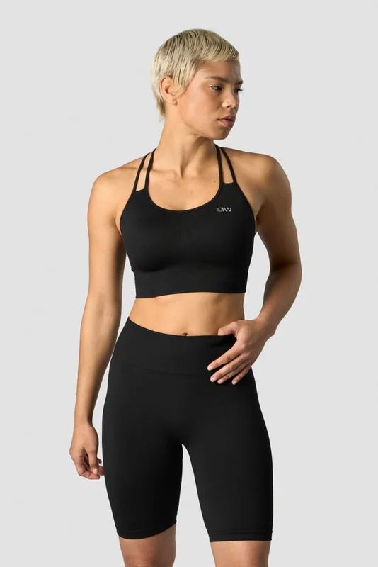 ICANIWILL - Define Seamless Sports Bra Black - Sports-BH - Damer - Træningstøj fra ICIW