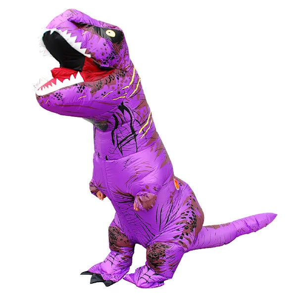 Halloween Dinosaur Oppblåsbar Kostyme Tyrannosaurus Dinosaur Kostyme Tegneserie Gående Dukke Fest Cosplay Kostyme 2 150 190cm