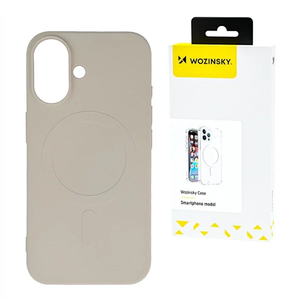 Wozinsky Mobilskal till Galaxy S25 Ultra Magsafe Magnetic Silikon - Beige