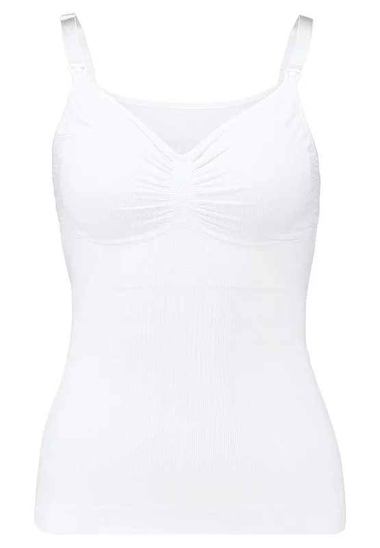 Carriwell Sømløs Ammetop med Shapewear Hvid M, Børn & Forældre, Graviditet & Efterfødsel, Graviditetstøj