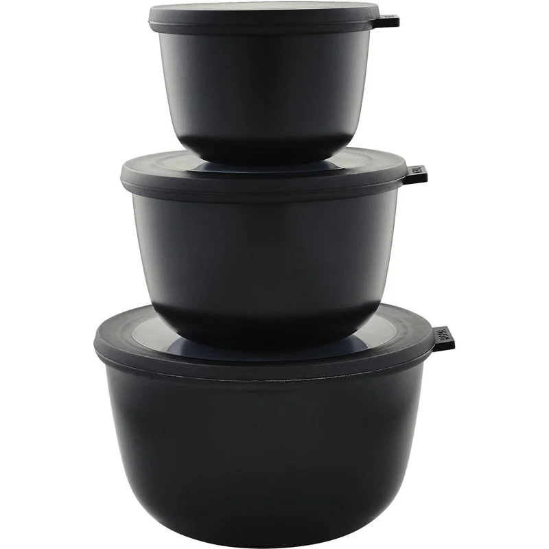 Rosti Cirqula høj, Skålesæt á tre m. låg - Sort | KitchenOne