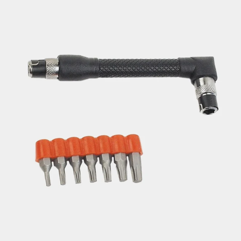 Skruetrækkersæt BR-M Angled-handle Bits Holder, retvinklet, med bitholder & bitssæt (7 dele)
