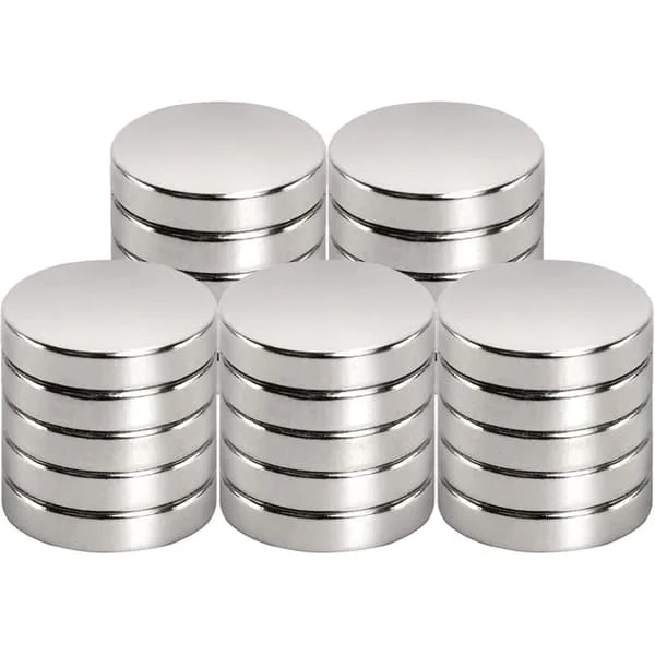 Neodymium Magnet 15 mm diameter x 3 mm for Magnetic Board, Refrigerator, Whiteboard, Powerful Magnet (25 pieces)