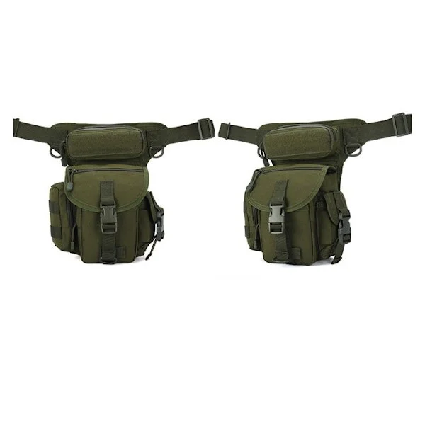 Tactical Leg Bag - Durable Oxford Fabric Green Green