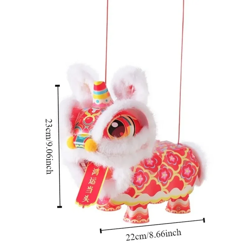 AliExpress - Lanterne de danse du lion de style ancien, lanterne lumineuse imperméable de dessin animé, kits de matériaux faits à la main, lanterne 