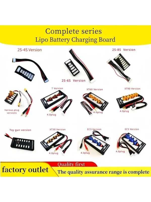AliExpress - 2-8S Lipo Parallel Lade Board XT60 XT90 T-Plug EC3 EC5 für IMAX B6 B6AC Balance Ladegerät Multifunktions