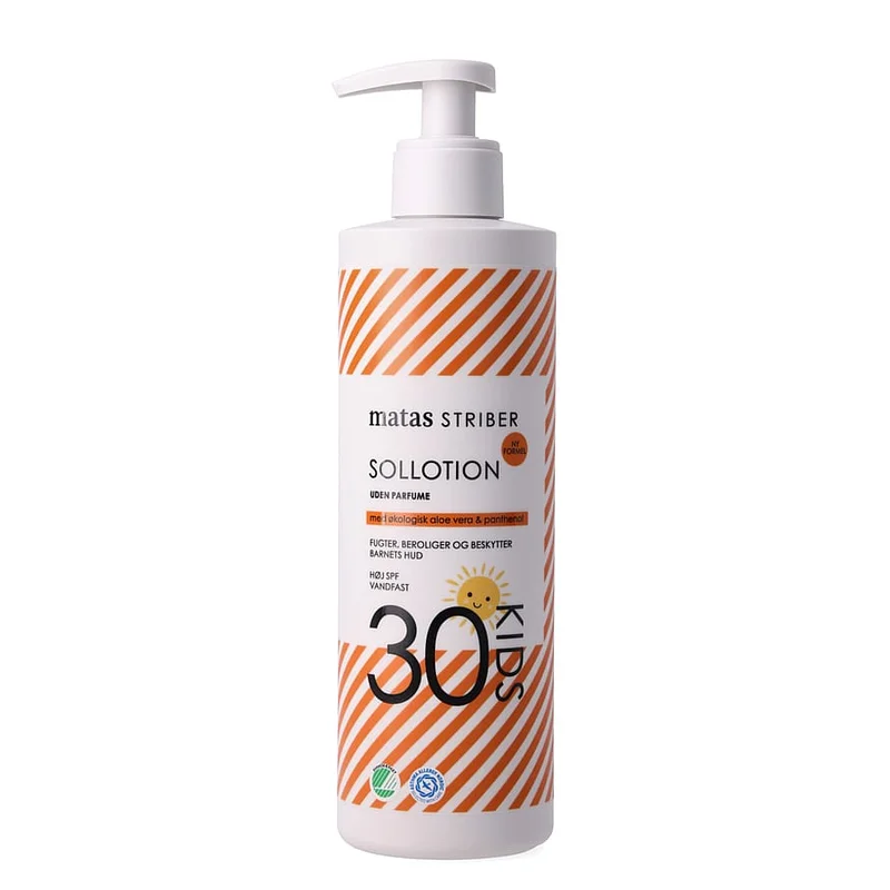 Spar 30% • Køb 2, Matas Striber Kids Sollotion SPF30 Uden Parfume 400 ml, Børn & Forældre, Skincare Til Børn, Solcreme Til Børn