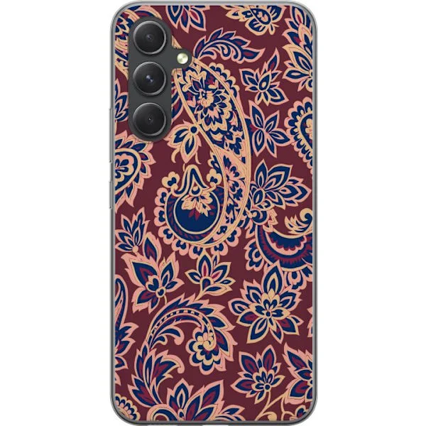 Kompatibel Mobilcover til Samsung Galaxy S24 Paisley boho mønster indisk mønster vintage blomster orientalsk ornament retro tekstil tapet design