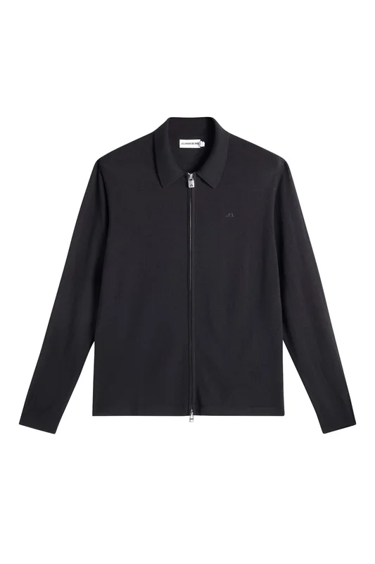 Kaleb Merino Cardigan / Black