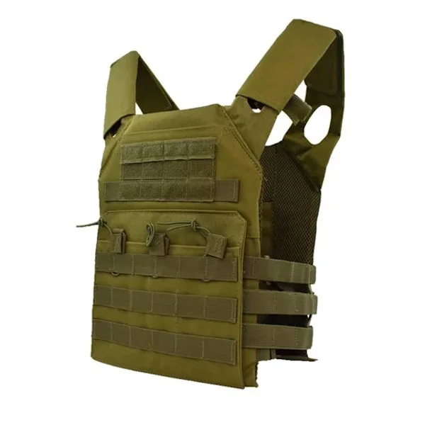 Kroppsskydd JPC Molle Plattbärare Väst Säkerhet Taktisk Väst Utomhus CS Spel Paintball Jakt Airsoft Väst Militär Utrustning Armégrön