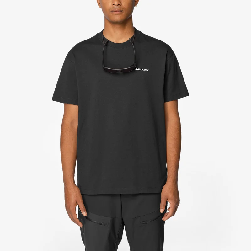 Salomon - Premières couches hauts Vêtements Salomon Logo Rx Tee M - Deep Black