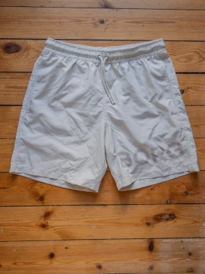 Vita Björn Borg badshorts med snörning