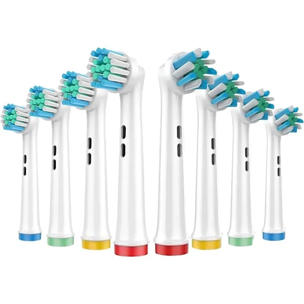 Tandbørstehoved 8-pak Til Oral B Cross Action Tandbørstehoveder X4 og Til Oral B Precision Clean Tandbørstehoveder X4
