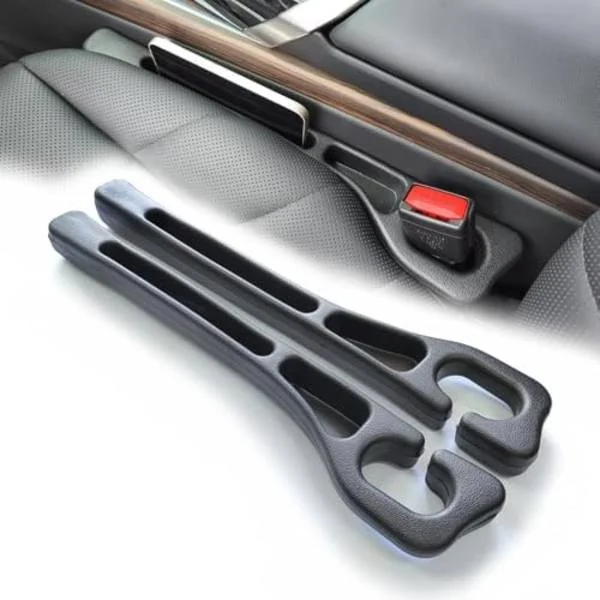[KK] 【jia】Wuzno 2-pack No Drop Car Seat Gap Filler Guard, Stop/Catcher to Fill the Gap Between Seat and Console Black Car Gap Spacer