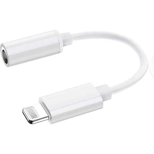 Lightning to 3.5 mm Headphone Jack Adapter, iPhone Headphone Adapter, with iPhone 14 13 12 11 XR XS Max X 8 7 6 Supports All iOS
