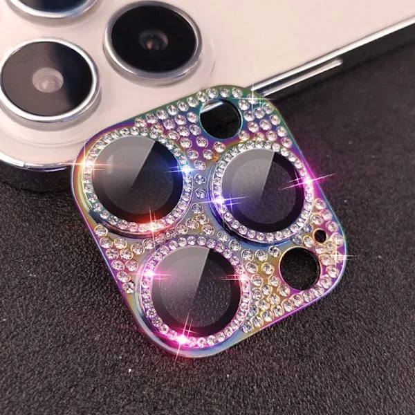 Diamantinfattad Integrerad Pansar Linsskyddsfilm iPhone15 ProMax Tillbehör Kameraskydd iphone15 Linsskydd iphone13 14Pro