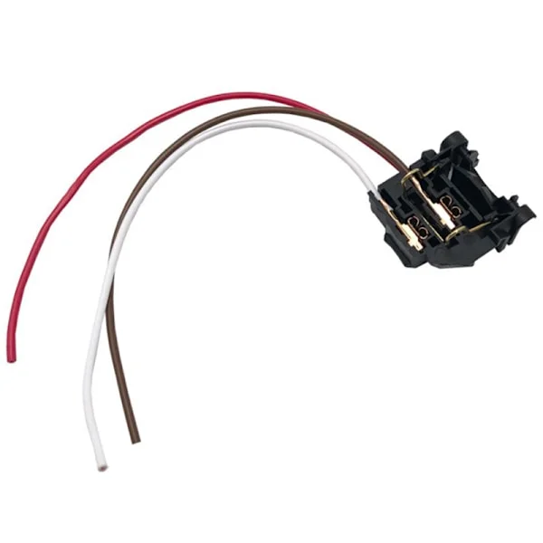 Sort Bil H7 Nærlys Lyskaster Lyspære Holder Adapter Harnes