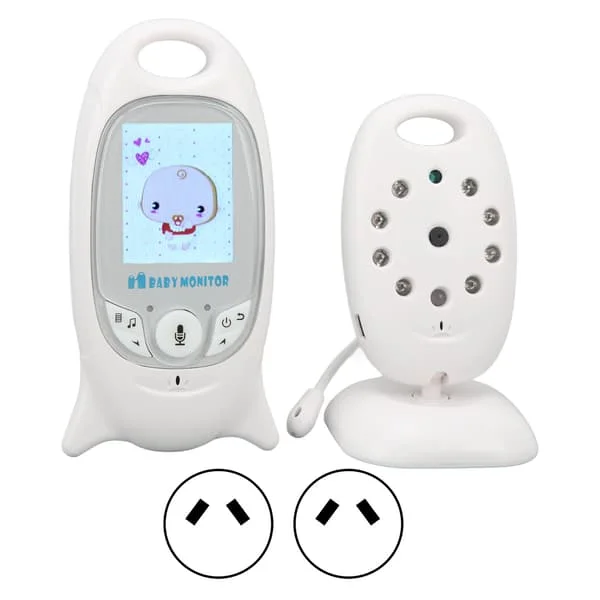 Video Babyalarm med Kamera Trådløs WIFI Tovejskommunikation Nattesyn 2 Tommer LCD Skærm Temperaturmonitor