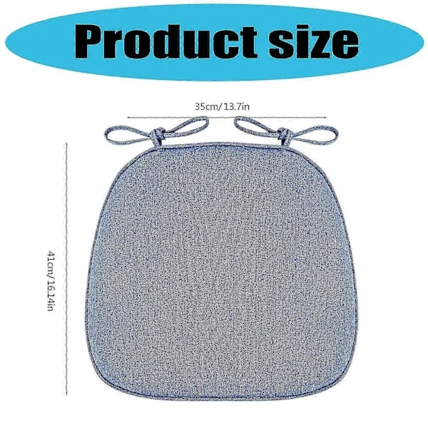 [KK] Non-Slip Chair Pads with High-Quality Foam Filling and Machine Washable Cover, Perfect Compatible with Dining Chairs, Black