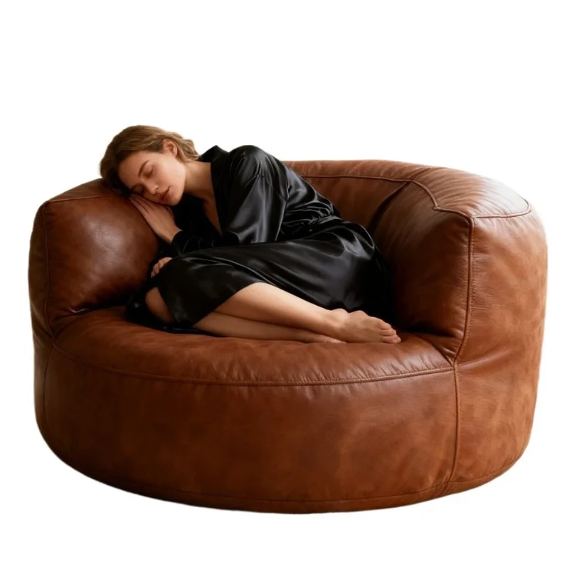 AliExpress - OTUATUA 4ft Big Synthetic Leather Bean Bag Cover Lounger Pouf Bed SF516【Kein Füllmaterial innen! Sie benötigen den Füller selbst!】