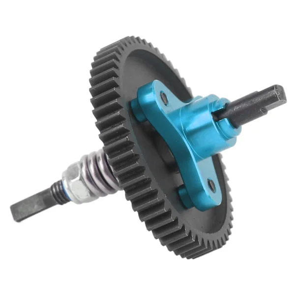 54T Spur Gear Komplett Slipper Clutch Aluminium Stål Differensial Slipper Clutch Montering for Traxxas Slash 1/10 RC Biler Blå