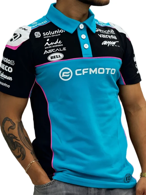 AliExpress - CFMOTO Aspar Racing Team Polo Shirt Outdoor High Quality Breathable Motorcycle Sportswear Casual Street Top Unisex