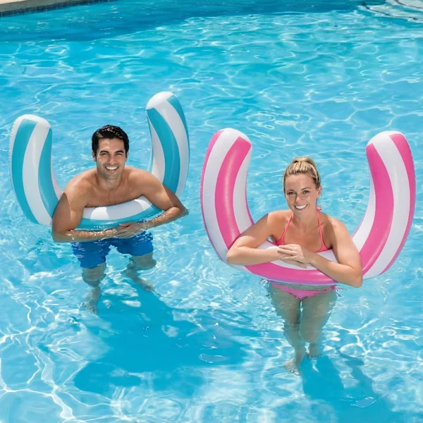Curved 2-piece set for adult water play, inflatable swimming strips for pool, beach, vacation, portable summer