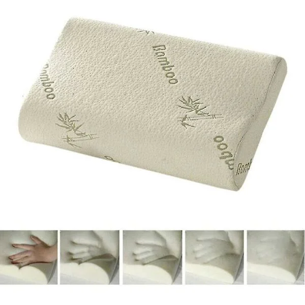 Ctmw Sovende Bambuspute Memory Foam Pute Oreiller Pute Sunn Pustende Pute Ortopedisk Nakke Tretthetslindring